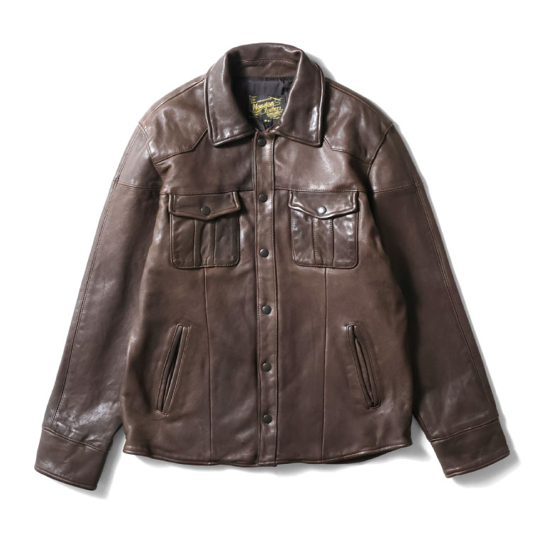 HOUSTON（ヒューストン） 8223 LEATHER WESTERN SHIRT JACKET / レザー
