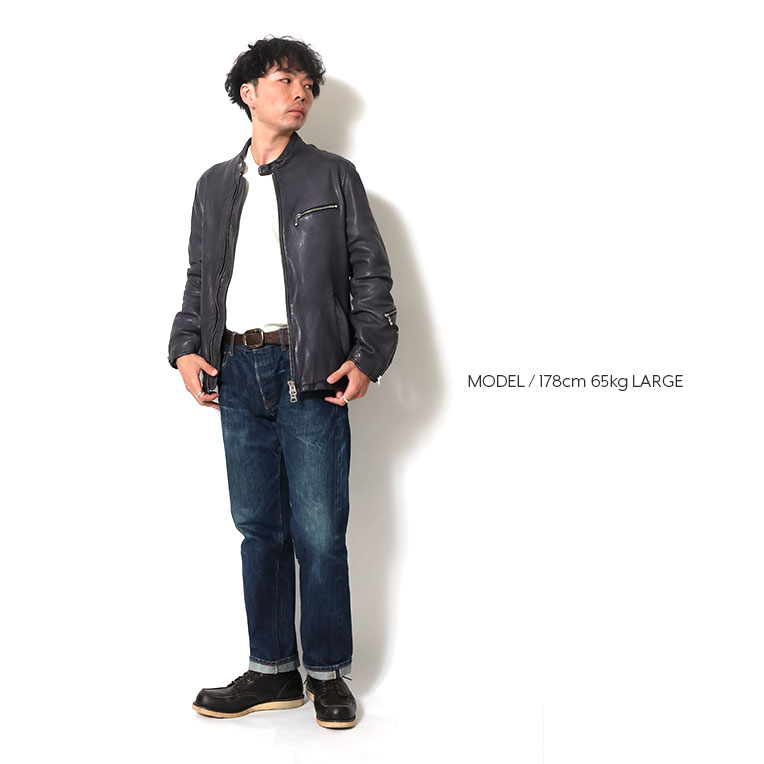 HOUSTON（ヒューストン） 8224 LEATHER SINGLE RIDERS JACKET / レザー