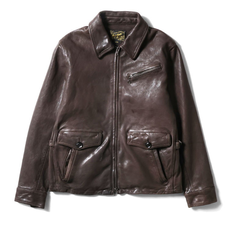HOUSTON（ヒューストン） 8225 LEATHER COLLAR JACKET / レザーカラー