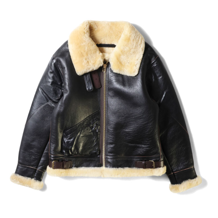 HOUSTON / ヒューストン 8231BC MOUTON B-3 FLIGHT JACKET -1POCKET- / ムートンB-3フライトジャケット-1POCKET- -全1色-の画像