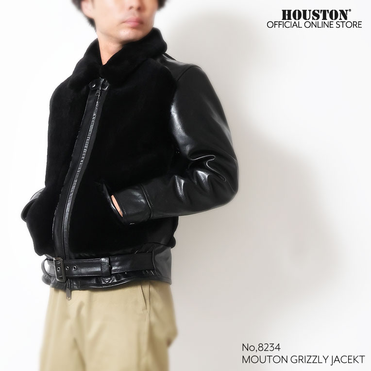 HOUSTON / ヒューストン 8234 MOUTON GRIZZLY JACKET / ムートン