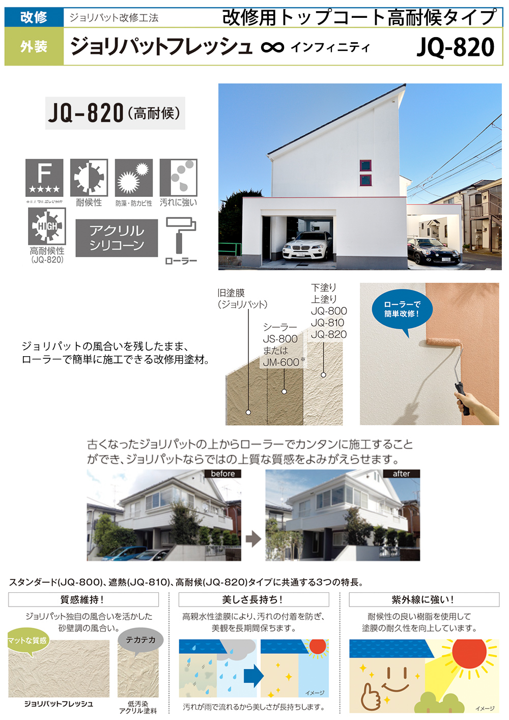 ジョリパットフレッシュインフィニティ JQ820 20kg 【メーカー直送便/代引不可】アイカ工業 外装用 塗料 : 2023c0099c000013  : PROST株式会社 - 通販 - Yahoo!ショッピング