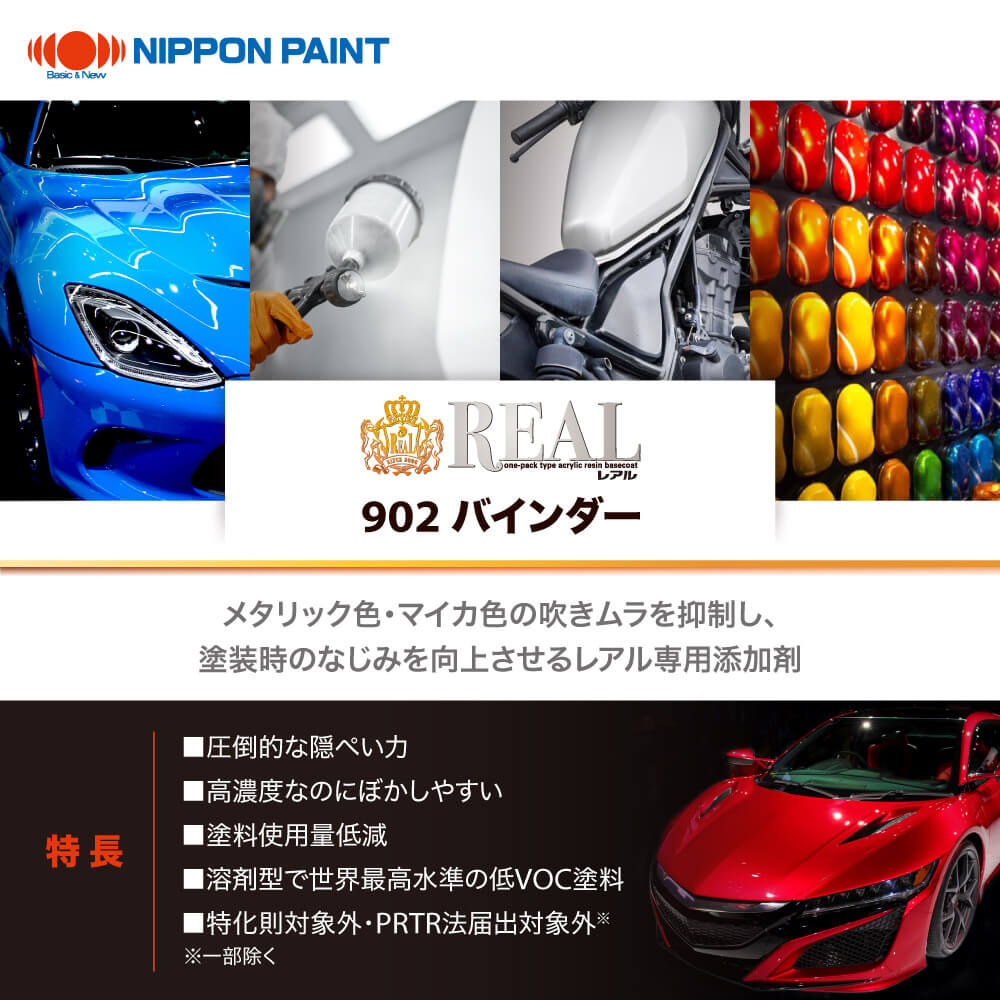 naxレアル 902 バインダー 2kg/日本ペイント 添加剤 塗料 : PROST株式