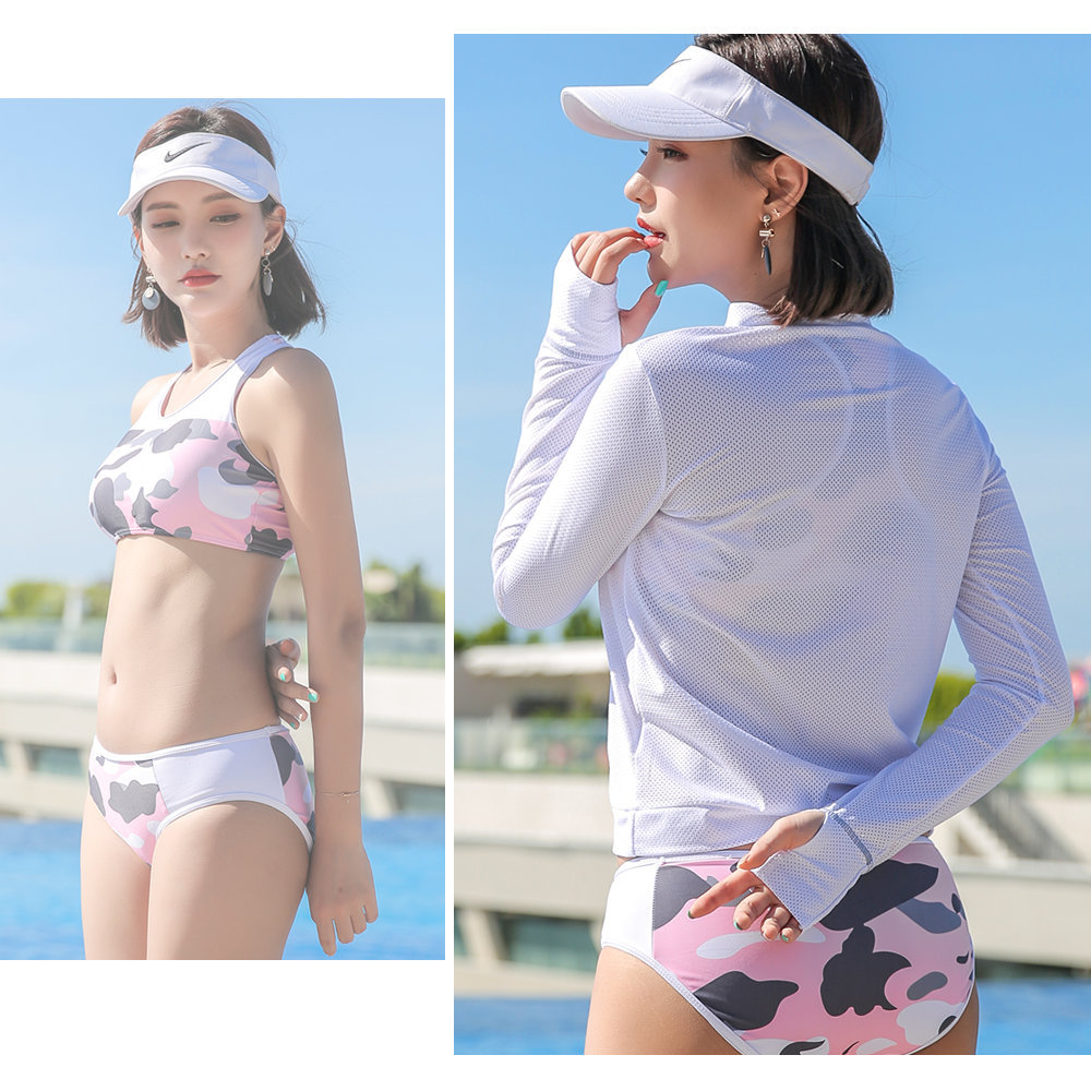 体型カバー 水着 レディース 女性 ラッシュガード 長袖