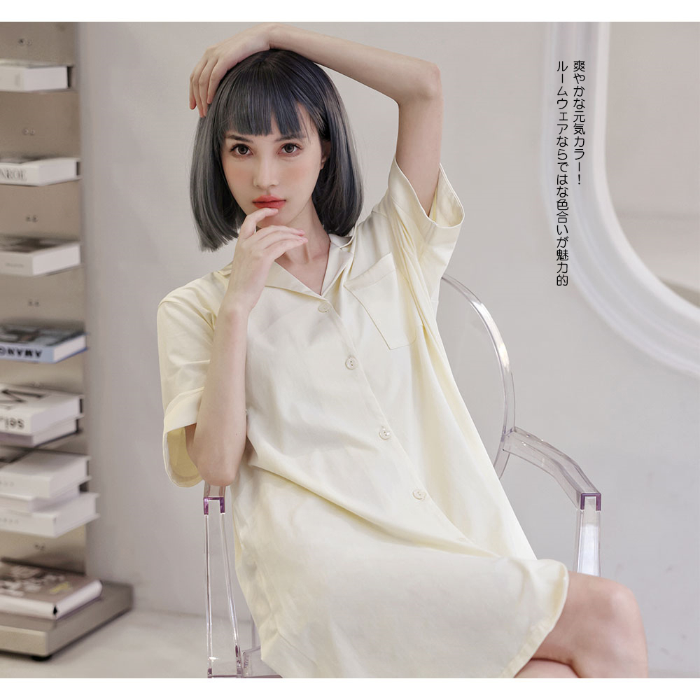 OYSHO グレー ドット柄 ワンピース　パジャマ　ルームウェア　Sサイズ OYSHO グレー ドット柄 ワンピース パジャマ ルームウェア S