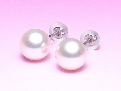 アコヤ真珠 ピアス プラチナ Pt900 7.0-7.5mm : 真珠専門エイチパール
