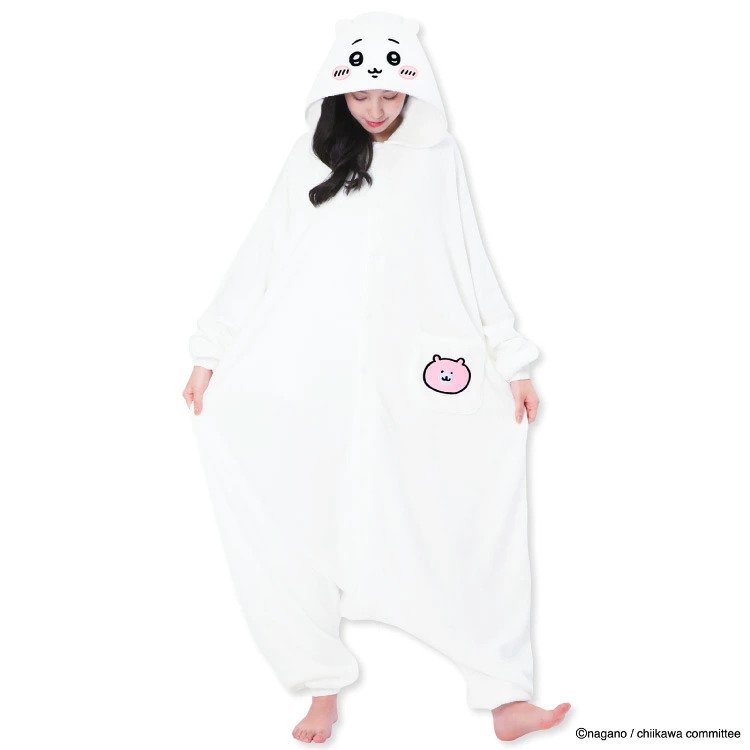 着ぐるみ ちいかわ ハチワレ うさぎ 珊瑚マイヤー フリース 大人用