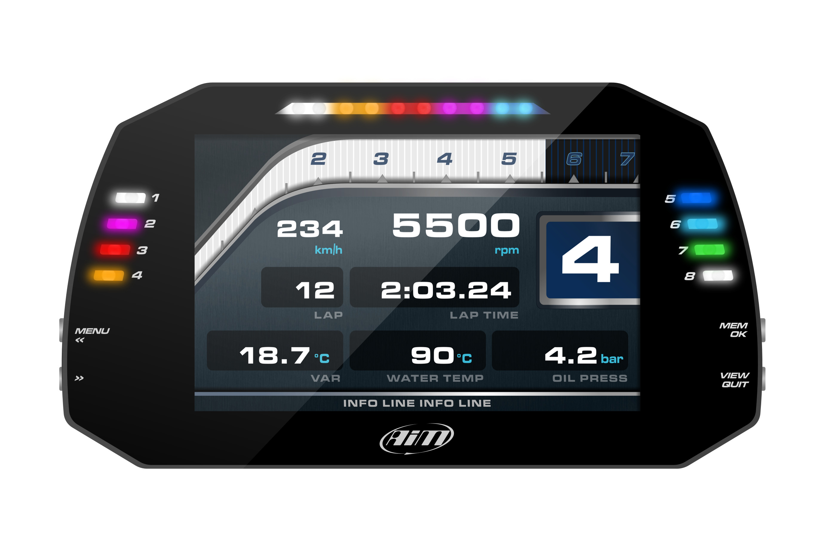 Aim MXG1.3 ワイドサイズカラーディスプレイ搭載ダッシュロガー｜hs-motorsport｜02