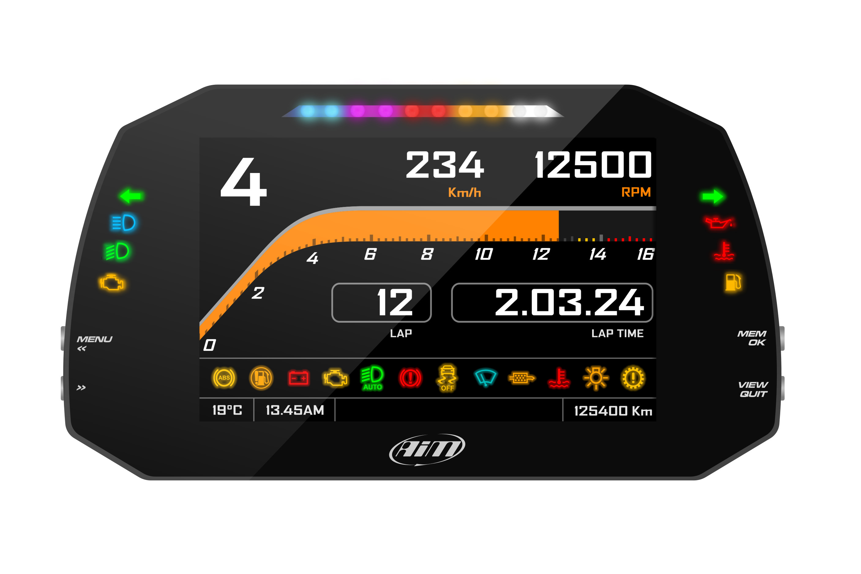 Aim MXG1.3 strada ワイドサイズカラーディスプレイ搭載デジタルメーター｜hs-motorsport｜03
