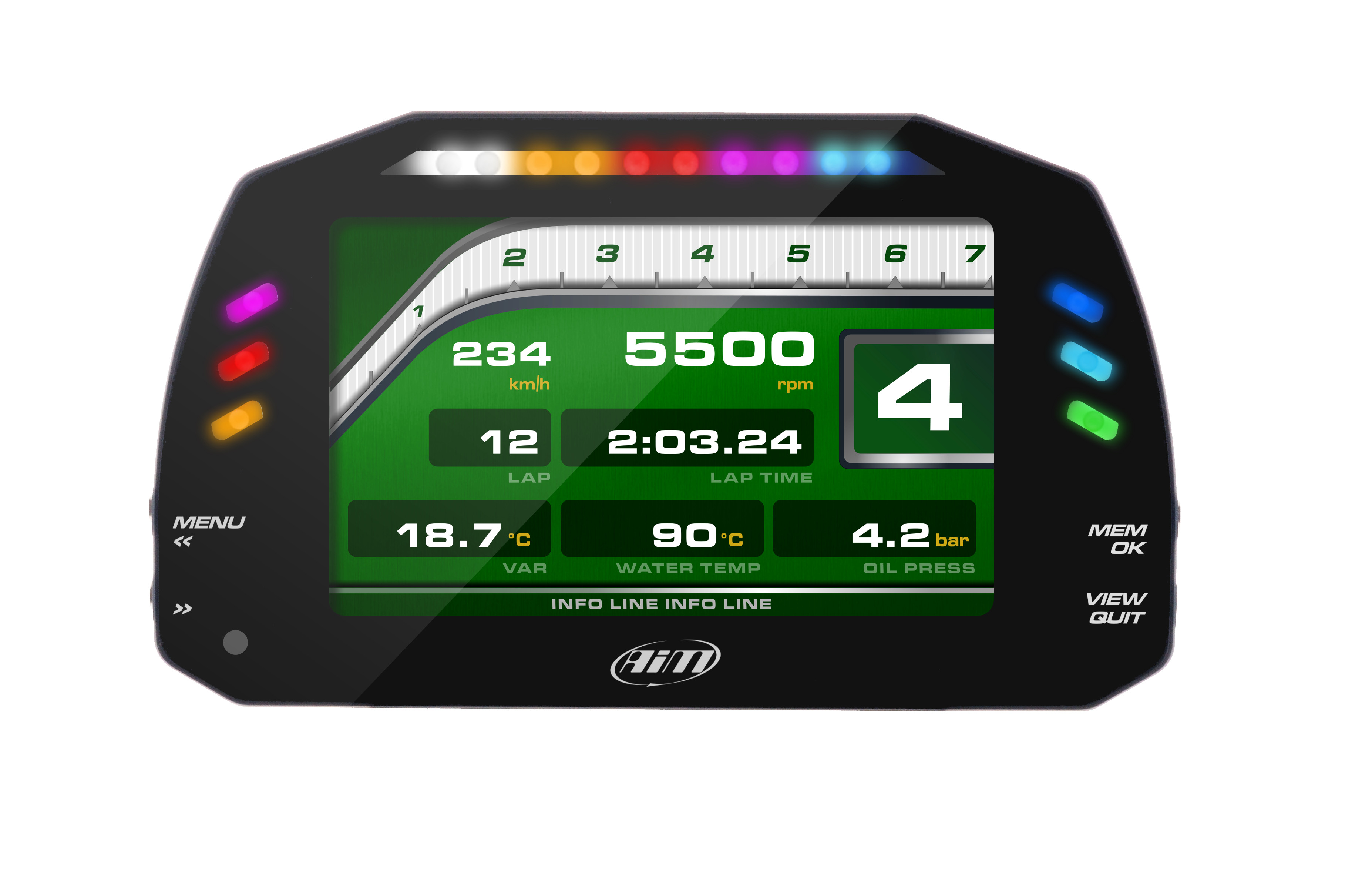 Aim MXS1.3 5インチカラーディスプレイ搭載ダッシュロガー : HS 