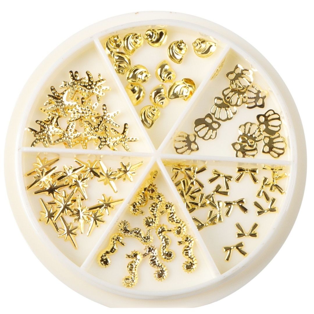 ネイルパーツ 星 ハート アクセサリー ゴールド ジェルネイル