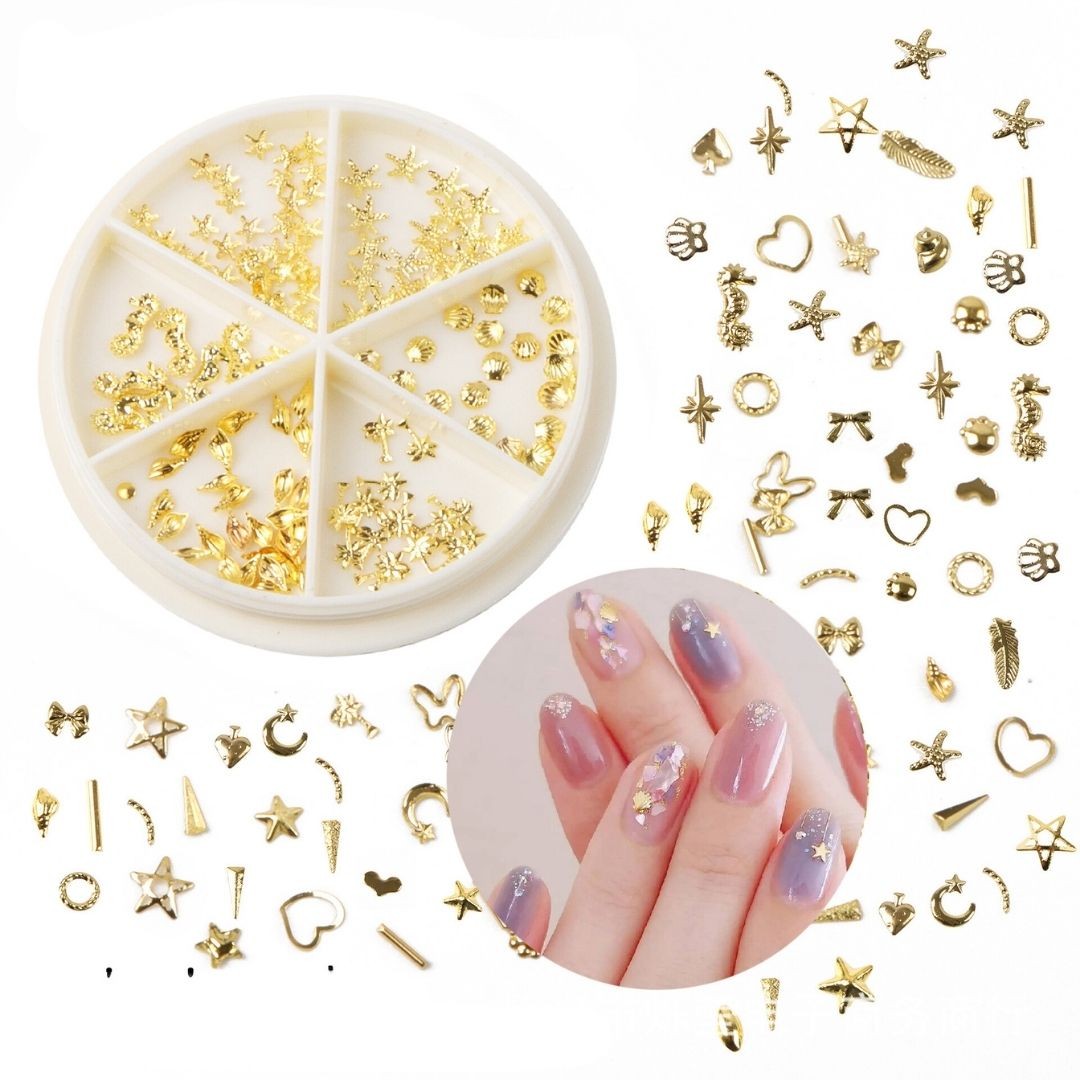 ネイルパーツ 星 ハート アクセサリー ゴールド ジェルネイル