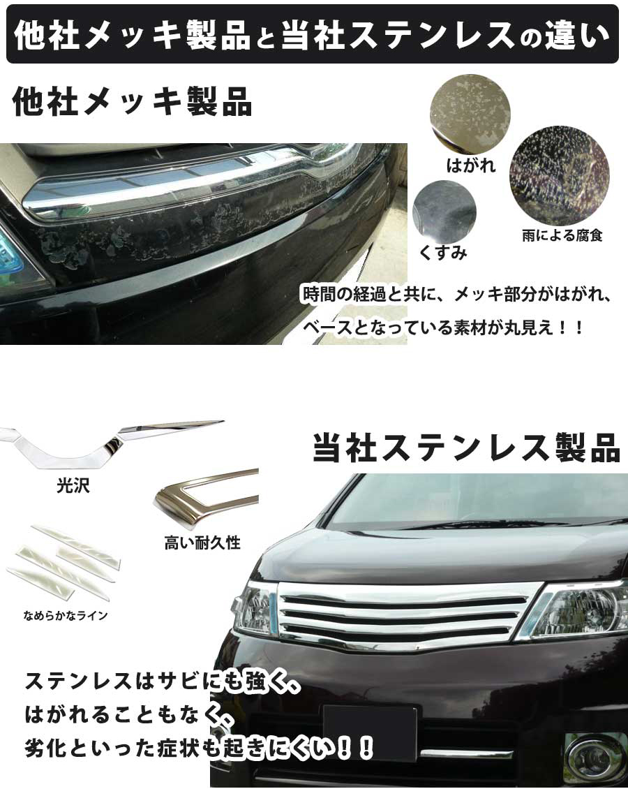 プリウス 現行プリウス ZVW60 ZVW65 MXWH60 MXWH65 ステンレス サイド