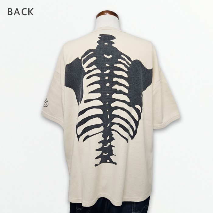 VANSON（バンソン） Vanson Tシャツ スカル ボーン サーマル ワッフル