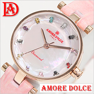 アモーレ ドルチェ ダイヤモンド 腕時計 Amole Dolce Diamond AD12307-PGPK レディース セール