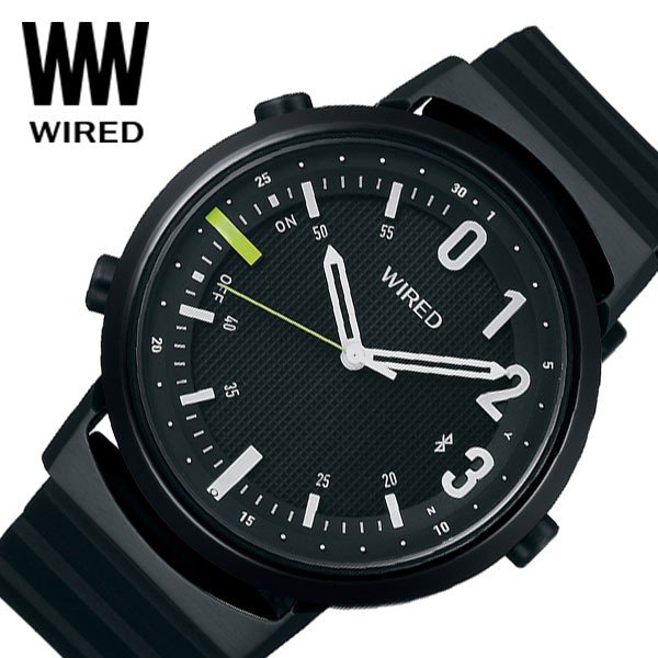 セイコー 腕時計 SEIKO 時計ワイアード ツーダブ WIRED WW TYPE02 NUMBER メンズ 腕時計 ブラック  AGAB406｜hstyle