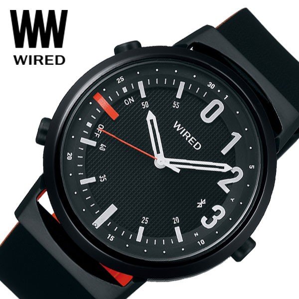 セイコー 腕時計 SEIKO 時計ワイアード ツーダブ WIRED WW TYPE02 NUMBER メンズ 腕時計 ブラック  AGAB409 | WIRED