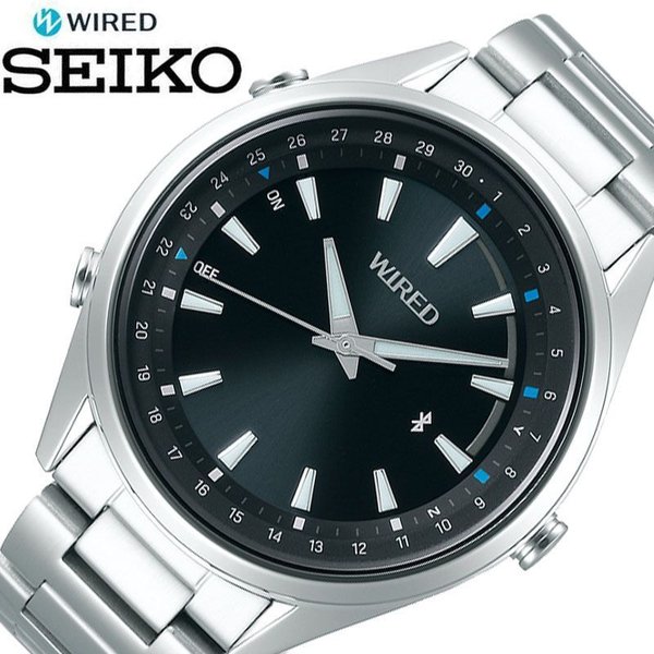 SEIKO 腕時計 セイコー 時計 ワイアード トウキョウ ソラ WIRED TOKYO SORA メンズ ブラック AGAB411