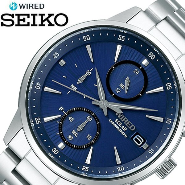 SEIKO 腕時計 セイコー 時計 ワイアード WIRED メンズ ブルー AGAD407