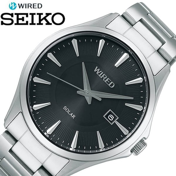 Yahoo! Yahoo!ショッピング(ヤフー ショッピング)セイコー 腕時計 SEIKO 時計ワイアード ニュースタンダード ソーラーモデル WIRED NEW STANDARD Solar Model メンズ ブラック AGAD410