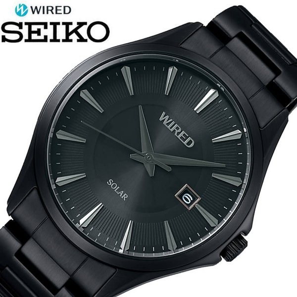 Yahoo! Yahoo!ショッピング(ヤフー ショッピング)セイコー 腕時計 SEIKO 時計ワイアード ニュースタンダード ソーラーモデル WIRED NEW STANDARD Solar Model メンズ ブラック AGAD412