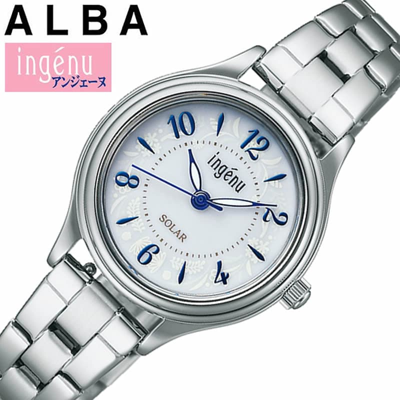 セイコー アルバ 腕時計 SEIKO ALBA 時計 アンジェーヌ ingenu レディース 腕時計 ホワイト ソーラー AHJD436 人気 おすすめ おしゃれ ブランド プレゼント