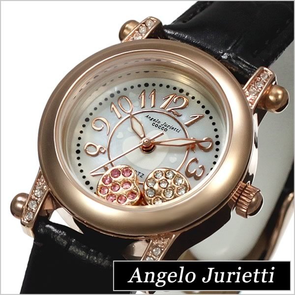 アンジェロ ジュリエッティ 腕時計 Angelo Jurietti 時計 AJ3110-2-BK レディース