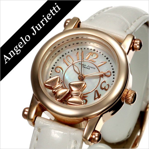 アンジェロ ジュリエッティ 腕時計 Angelo Jurietti コッコ AJ4051-PGWH-WH レディース セール