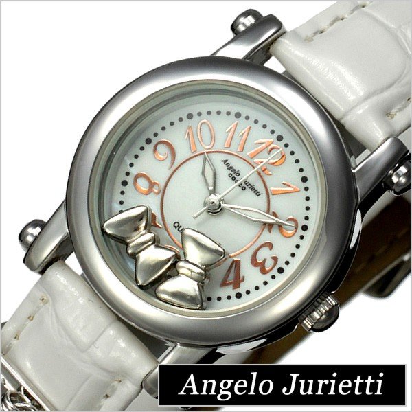 アンジェロ ジュリエッティ 腕時計 Angelo Jurietti コッコ AJ4051-SVWH-WH レディース セール