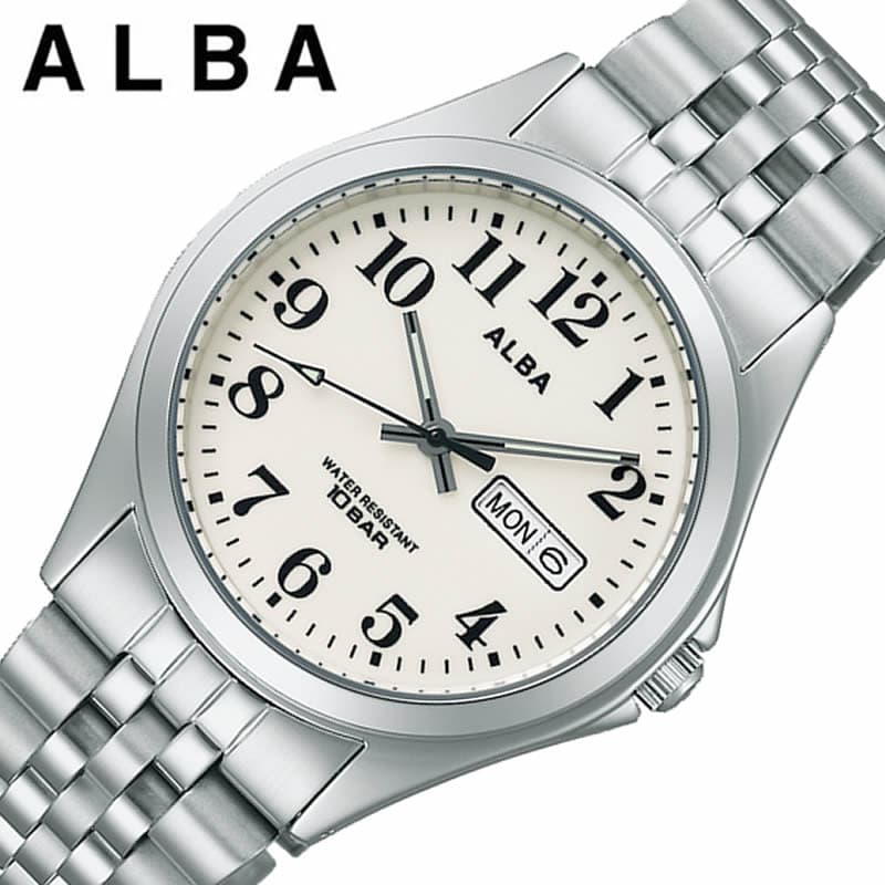 Yahoo! Yahoo!ショッピング(ヤフー ショッピング)セイコー アルバ 腕時計 SEIKO ALBA 時計 メンズ 腕時計 ベージュ シンプル 受験 面接 見やすい わかりやすい AQGK470 人気 おすすめ おしゃれ ブランド