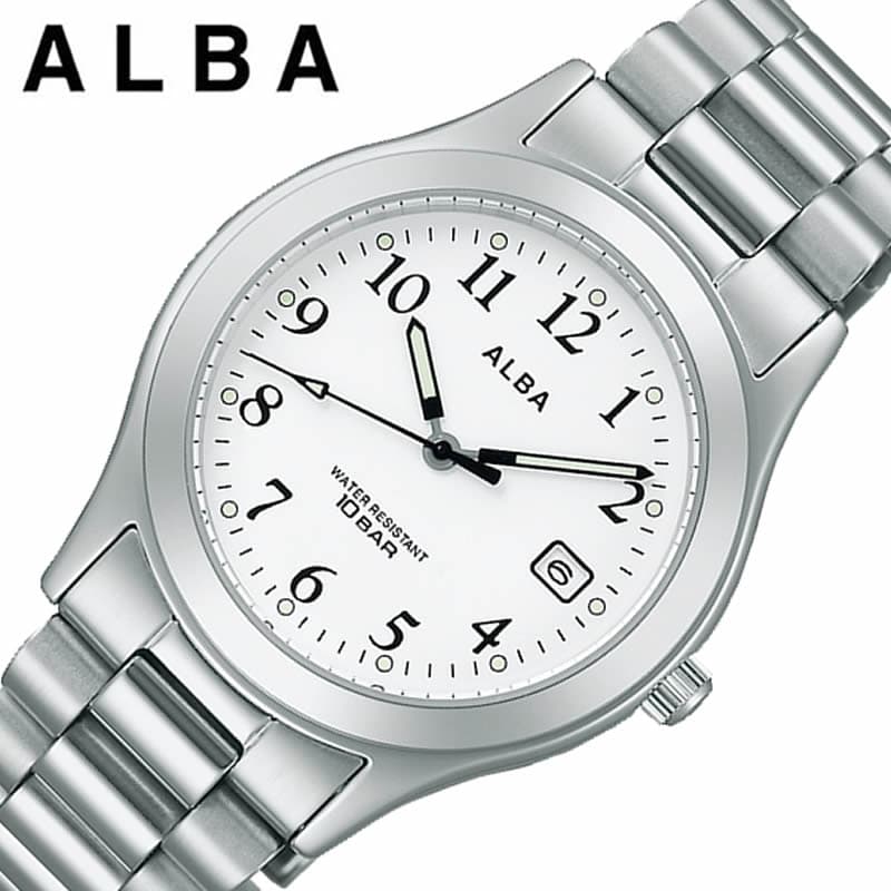 Yahoo! Yahoo!ショッピング(ヤフー ショッピング)セイコー アルバ 腕時計 SEIKO ALBA 時計 メンズ 腕時計 シルバーホワイト シンプル 受験 面接 見やすい わかりやすい AQGK475 人気 おすすめ おしゃれ ブランド