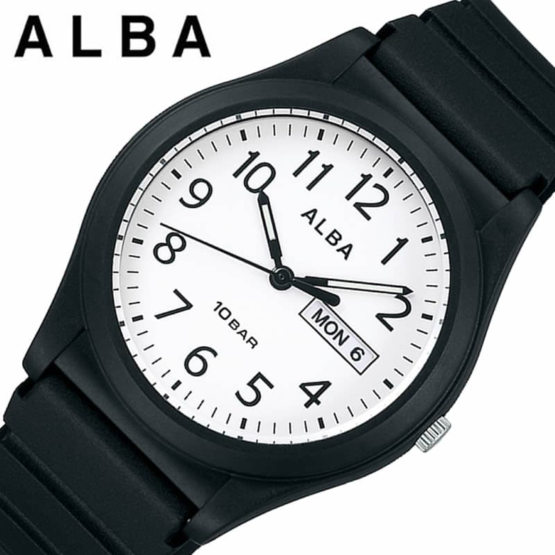 Yahoo! Yahoo!ショッピング(ヤフー ショッピング)セイコー アルバ 腕時計 SEIKO ALBA 時計 メンズ 腕時計 ホワイト シンプル 受験 面接 見やすい わかりやすい AQPJ410 人気 おすすめ おしゃれ ブランド