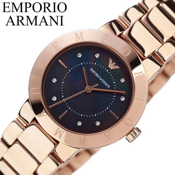 EMPORIO ARMANI 腕時計 エンポリオ アルマーニ 時計 グレタ GRETA レディース 腕時計 ブラック AR11251｜hstyle