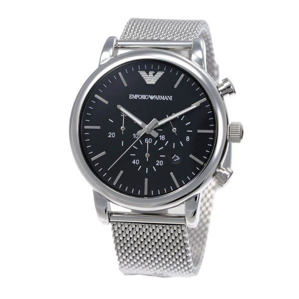 エンポリオ アルマーニ 腕時計 EMPORIO ARMANI 時計 クラシック CLASSIC メンズ ブラック AR1808｜hstyle｜02