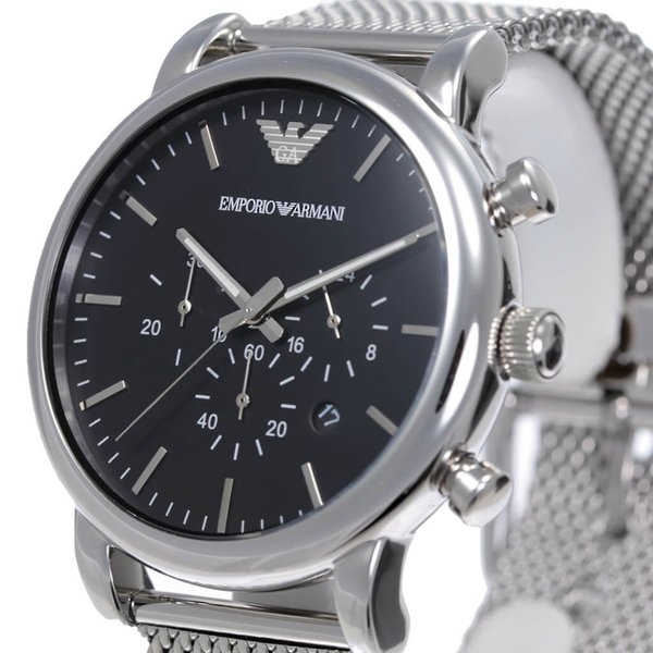 エンポリオ アルマーニ 腕時計 EMPORIO ARMANI 時計 クラシック CLASSIC メンズ ブラック AR1808｜hstyle｜03