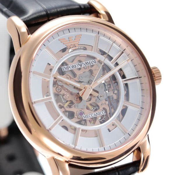 エンポリオ アルマーニ 腕時計 EMPORIO ARMANI 時計 メカニコ Meccanico メンズ ホワイト AR60007 ...