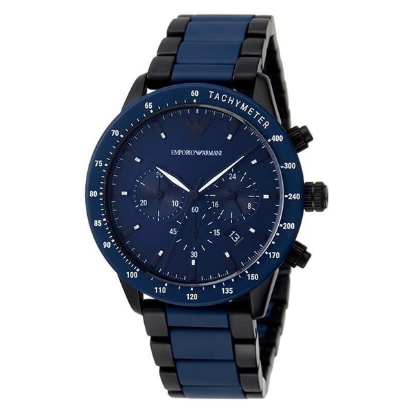 EMPORIO ARMANI 腕時計 エンポリオ アルマーニ 時計 メンズ ネイビー ...