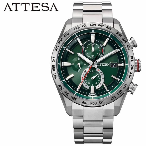 シチズン 腕時計 CITIZEN 時計 アテッサ ATTESA メンズ グリーン AT8181-63W