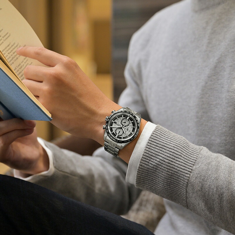 シチズン 腕時計 CITIZEN 時計 アテッサ シルバー メンズ 電波ソーラー