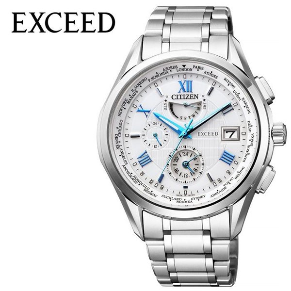 CITIZEN 腕時計 シチズン 時計 エクシード EXCEED メンズ 腕時計 ホワイト  AT9110-58A