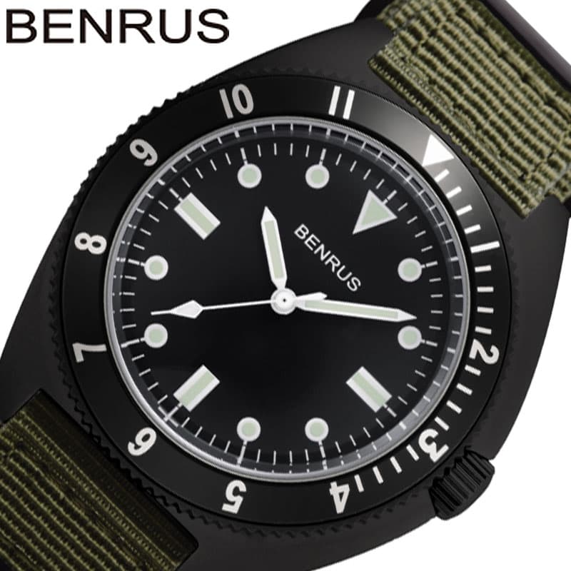 ベンラス 腕時計 ミリタリー腕時計 BENRUS ミリタリー 時計 メンズ サバゲー タイプ1 TYPE−1 男性 アーミー 被らない ミリタリーウォッチ 軍物 ロマン 本格｜hstyle
