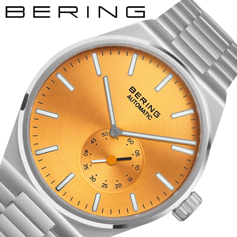 ベーリング 腕時計 BERING 時計 オートマチック アークティックサークル AUTOMATIC ARCTIC CIRCLE イエロー 男性 メンズ 自動巻き 19441-701 スケルトン 2針