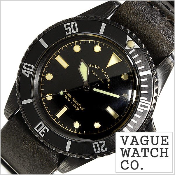 ヴァーグ ウォッチ コー 腕時計 VAGUE WATCH Co. 時計 ブラックサブ BS-L-N-001 メンズ｜hstyle
