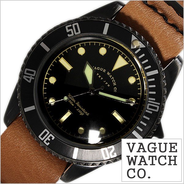 ヴァーグ ウォッチ コー 腕時計 VAGUE WATCH Co. 時計 ブラックサブ BS-L-N-002 メンズ｜hstyle
