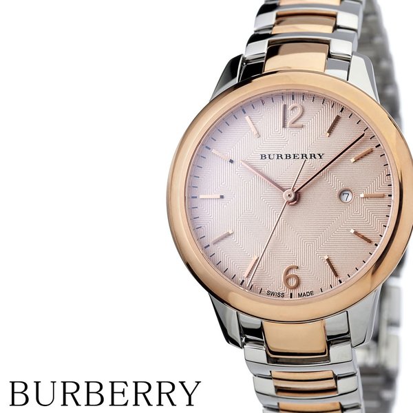 BURBERRY 腕時計 バーバリー 時計 ザ クラシック ラウンド The Classic Round レディース 女性 ピンクゴールド BU10117