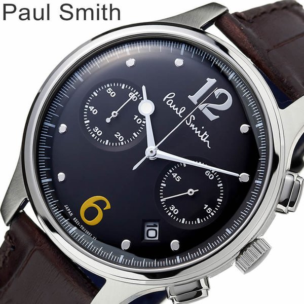 安い高品質ポールスミス 腕時計 ザシティ ツーカウンター クロノグラフ 0551-S060583 クォーツ SS グレー文字盤 メンズ 紳士用 Paul Smith 時計 ポール･スミス