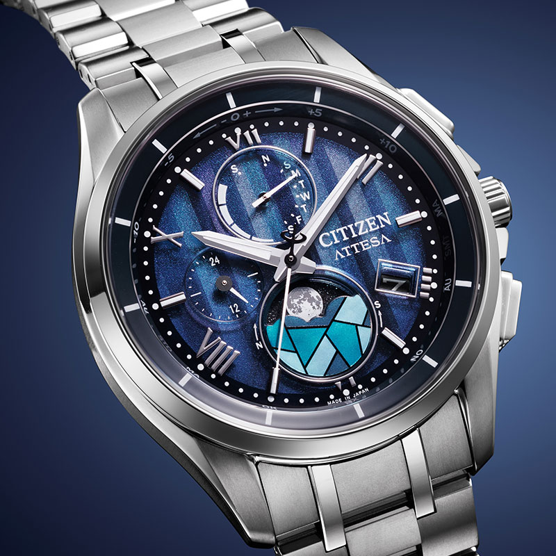 シチズン 腕時計 CITIZEN 時計 アテッサ メンズ ブルー 電波ソーラー