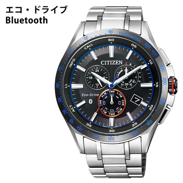 CITIZEN 腕時計 シチズン 時計 エコドライブブルートゥース ECO・DRIVE Bluetooth メンズ ブラック  BZ1034-52E｜hstyle