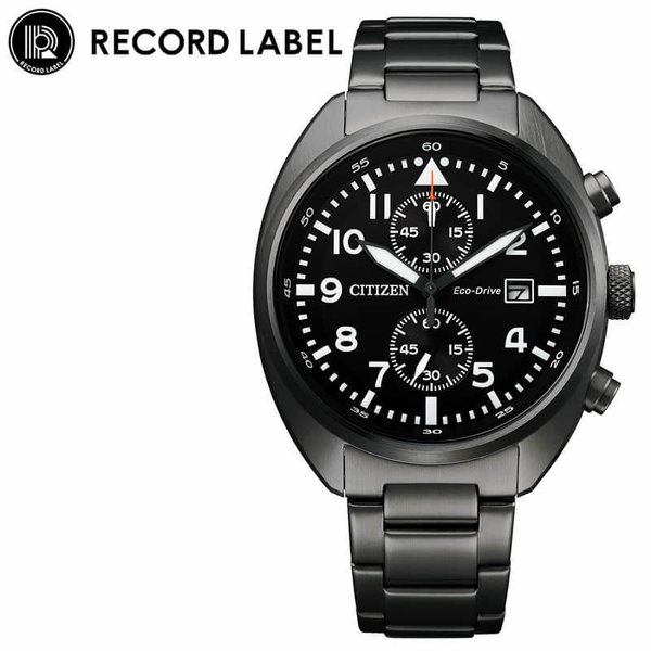シチズン 腕時計 CITIZEN 時計 レコードレーベル スタンダードスタイルプラス RECORD LABEL Standard Style + 男性 向け メンズ CA7047-86E｜hstyle