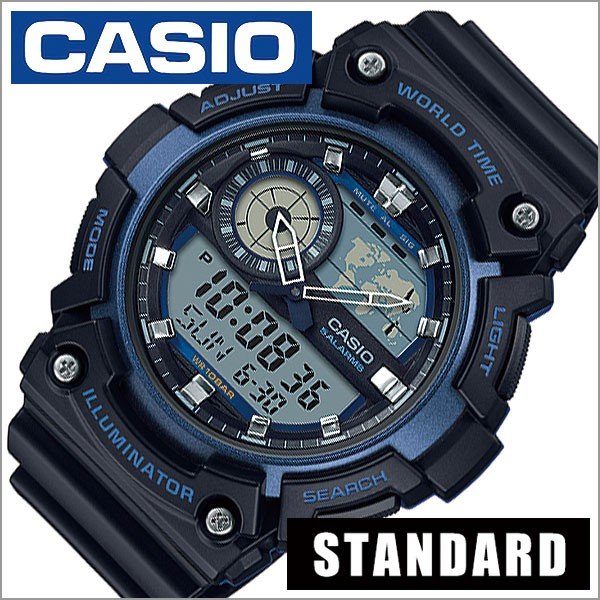 Yahoo! Yahoo!ショッピング(ヤフー ショッピング)カシオ 腕時計 CASIO 時計 スタンダード AEQ-200W-2AJF メンズ